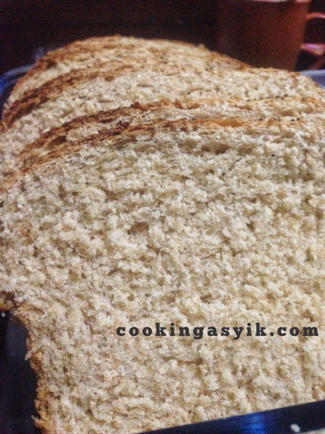 Membuat roti oatmel gandum honey oat bread enak mudah
