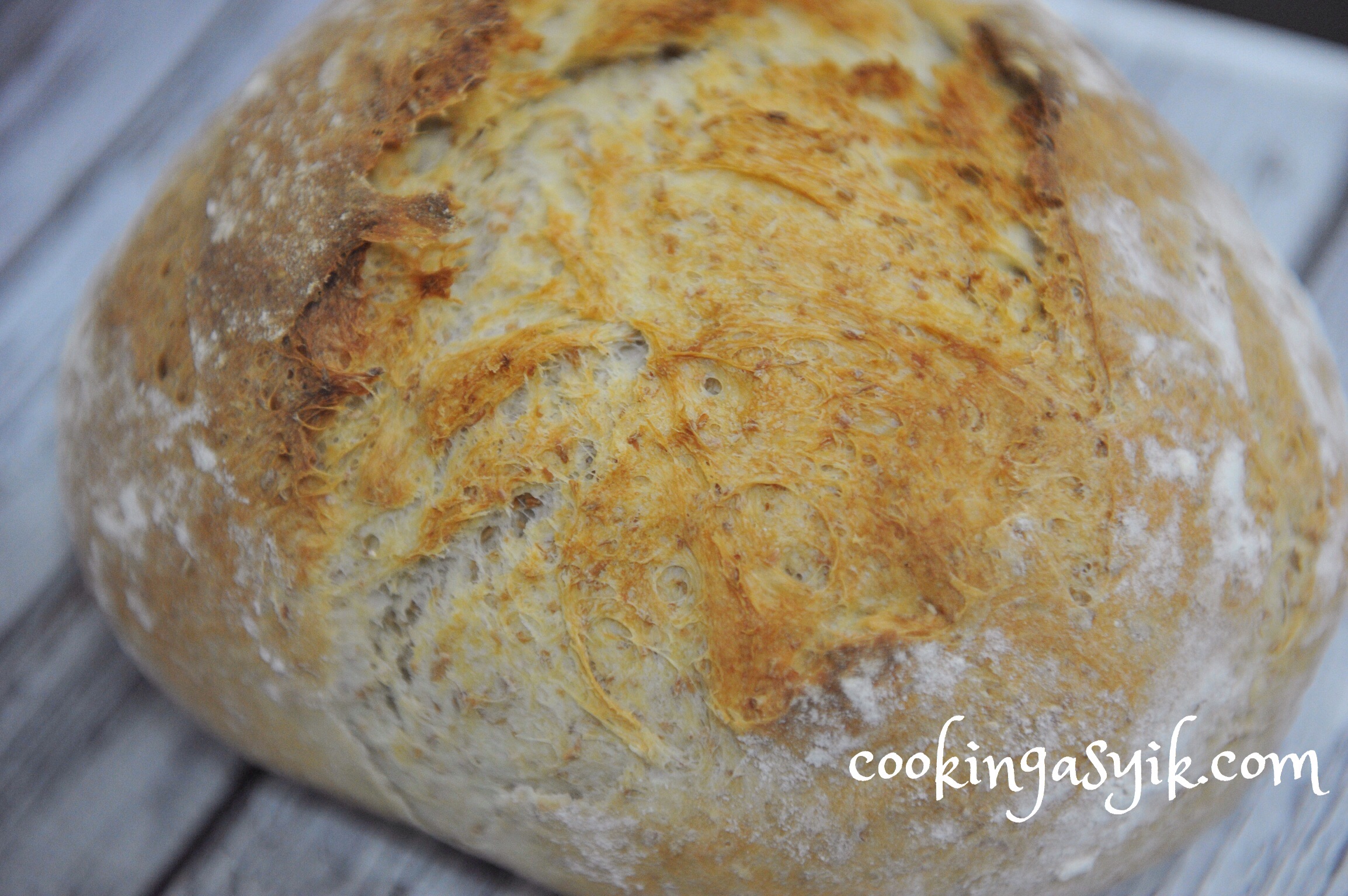 resep roti mudah, roti baguette, roti garlic, garlic bread, roti tanpa telur, roti tanpa susu, roti jadul, mixer, proofing, roti wheat bran